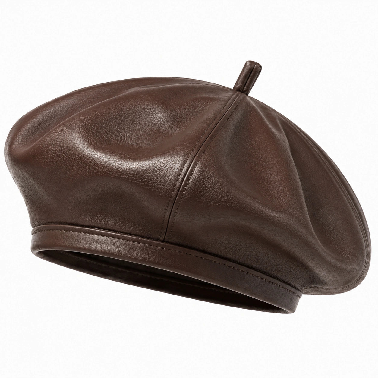 Basco taglia unica marrone in similpelle stile casual