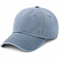Cappellino da baseball taglia unica in denim azzurro - visiera curva stile casual